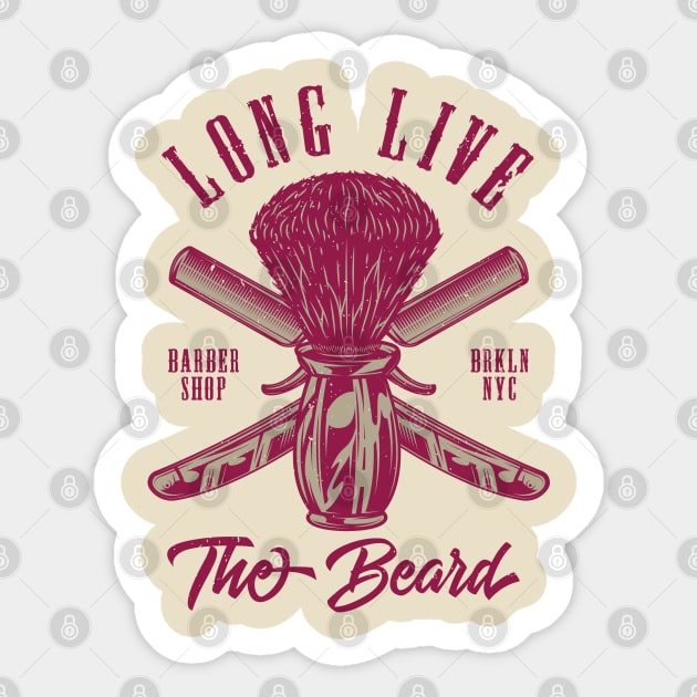 Long Live the Beard Sticker by Verboten